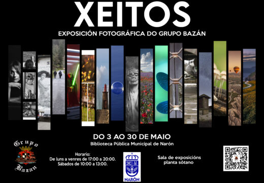 A Biblioteca municipal acolle a a exposición “Xeitos”, con imaxes realizadas polo Grupo Bazán